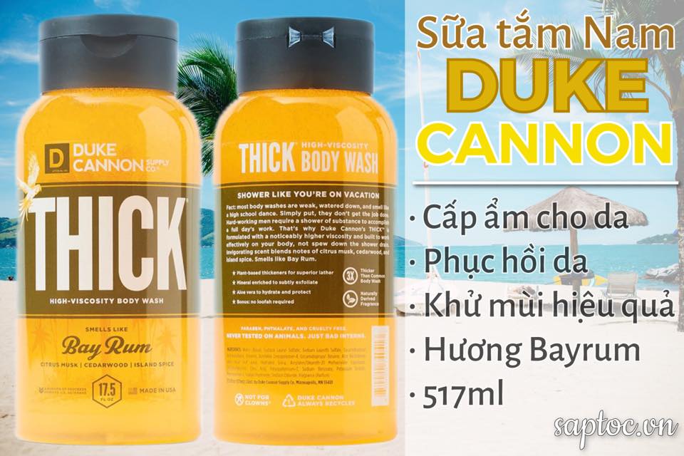 Sữa tắm Duke Cannon Thick High Bay Rum
